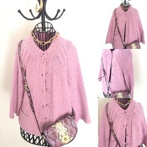 Lavender cardigan size PM